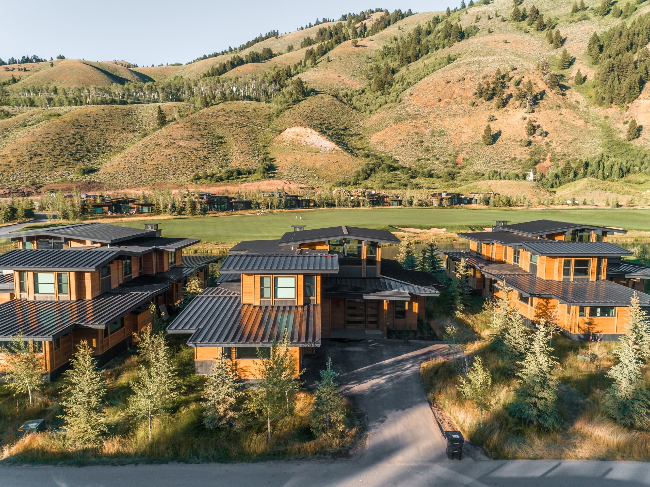 Overhead view of the Caddis Cabins