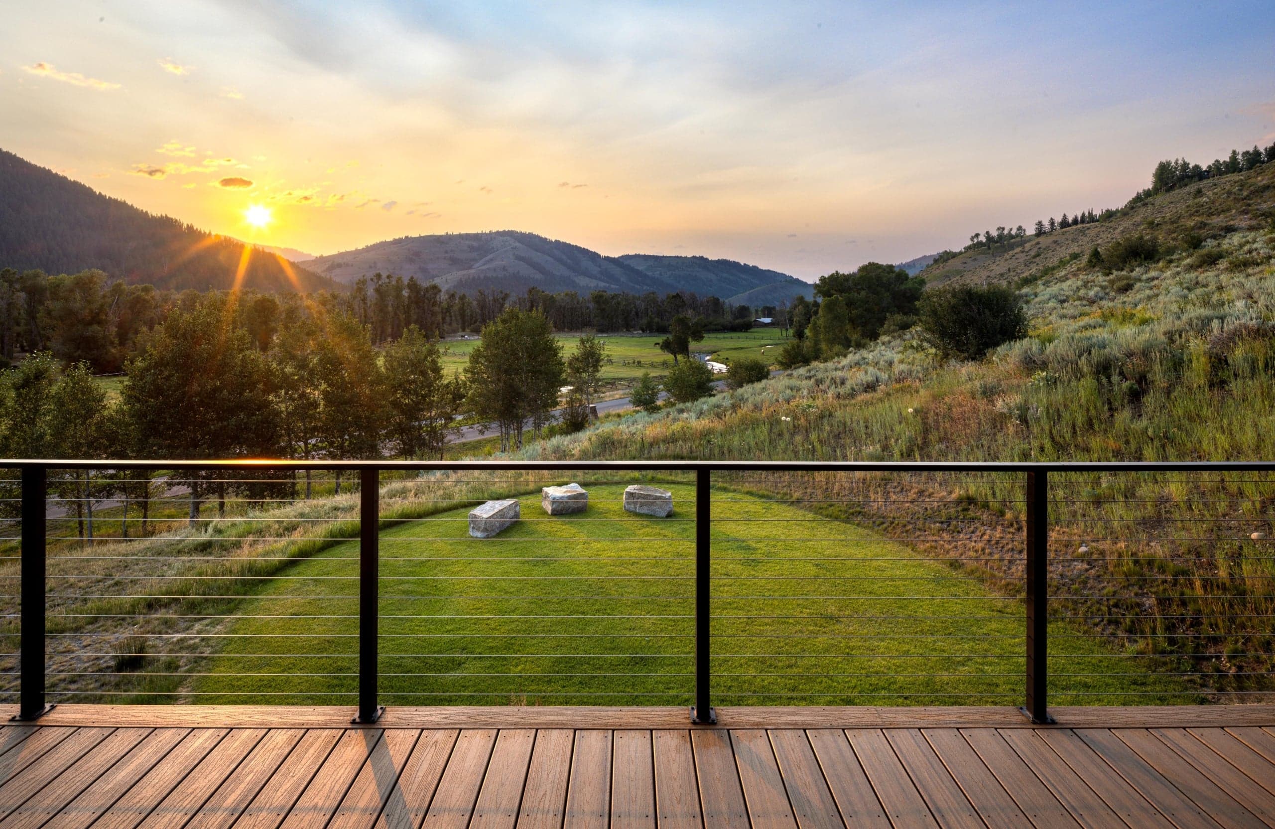 Lodge Mountain Cabin view from balcony