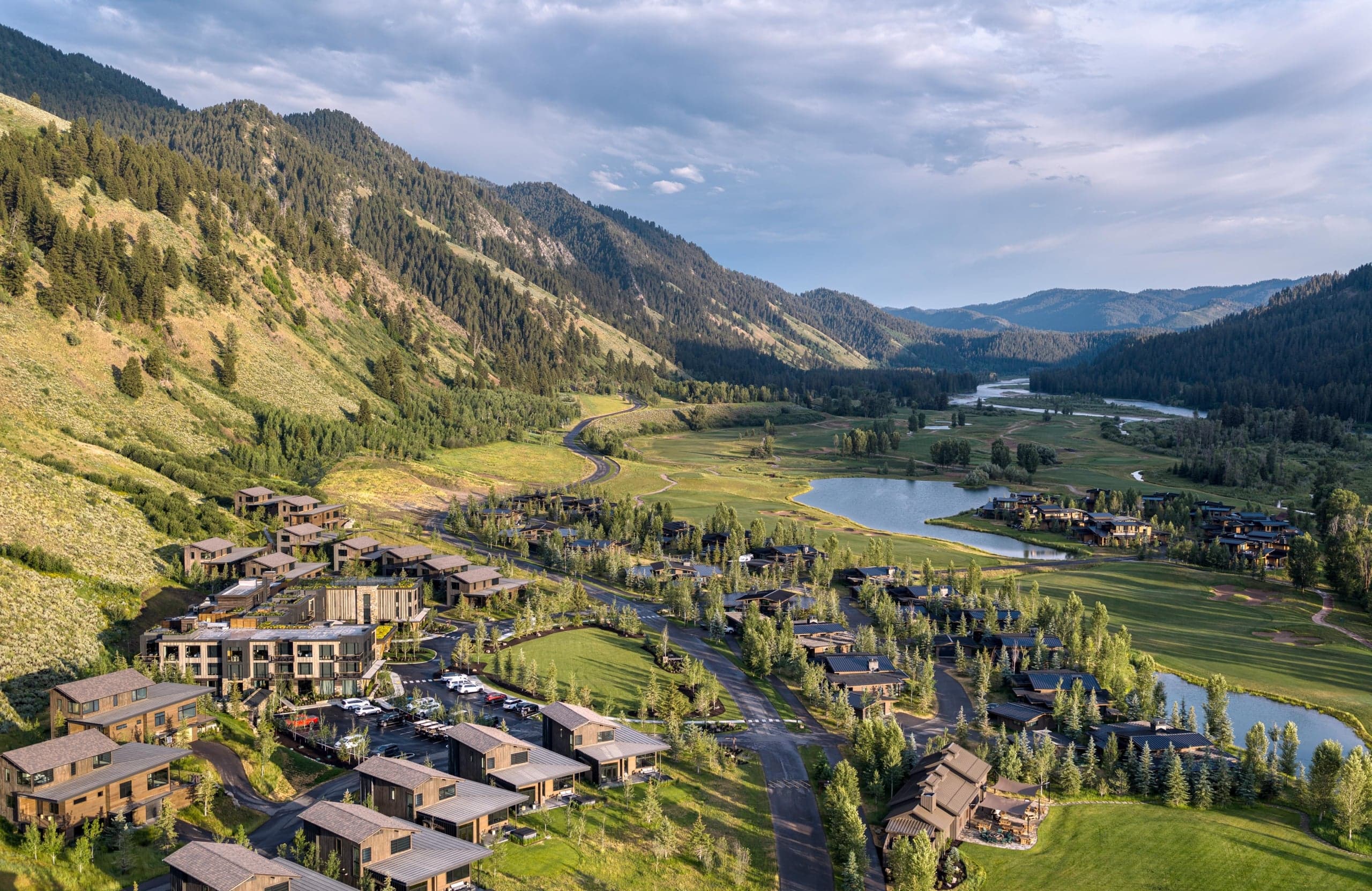 The Sylvan Lodge valley & river view