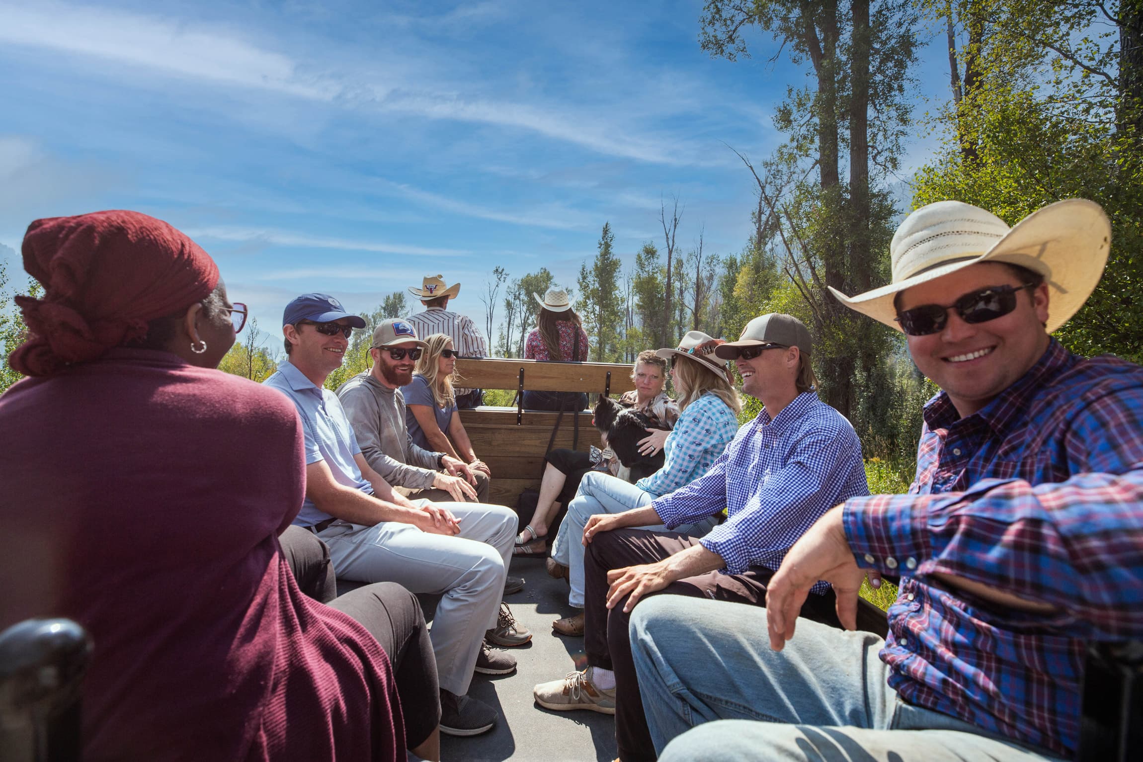 Family Taking A Sleigh Ride