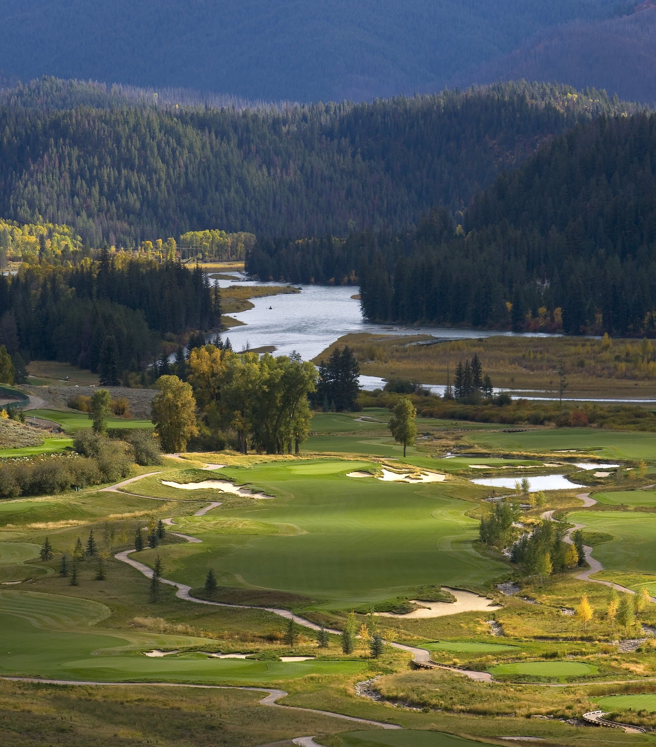 The Snake River Sporting Club near Jackson Hole, Wyoming and the Grand Teton National Park.