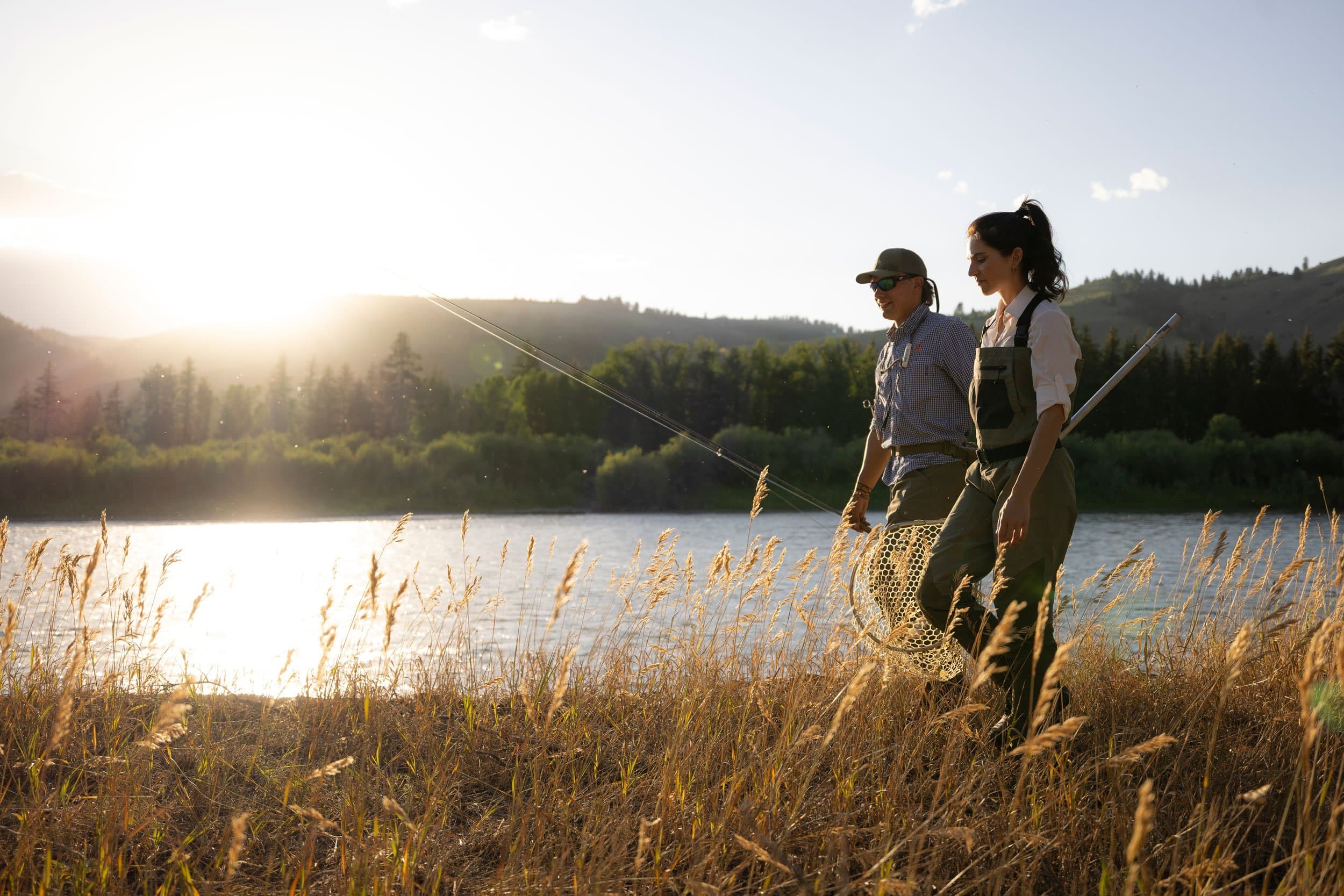 Fly Fishers In Jackson Hole