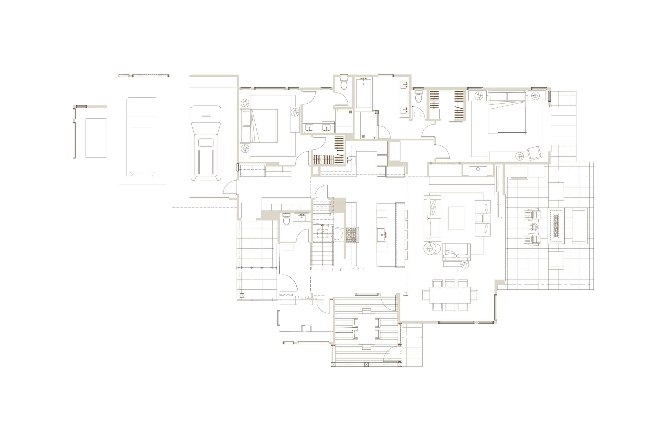 Floor Plan Caddis Cabin 5 Bedroom 1