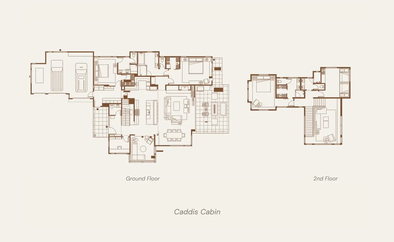 Caddis Cabin Floorplans